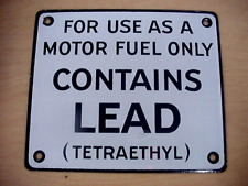 Vintage NOS Original Contains Lead TETRAETHYL Gas Pump 7” x 6