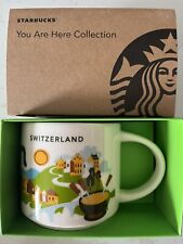 Starbucks Coffee Company 14oz Switzerland Mug YAH YOU ARE HERE Cup NIB picture
