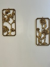 Vintage - Syroco Wood Flower Wall Art 6