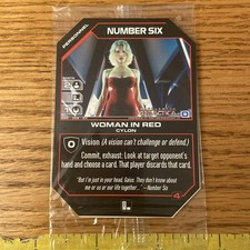 NUMBER SIX Woman in Red 2006 Wizkids Battlestar Galactica CCG Promo Sealed picture