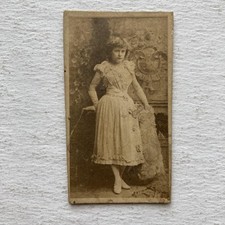 Vintage 1800s Duke's Cigarettes Tobacco Card Victorian Girl USA Ephemera picture