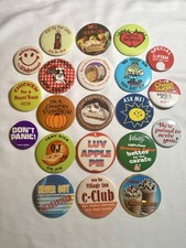 Vintage Lot 21 pc Advertising Button Pinback Walgreens Kraft Village Inn Food OJ picture