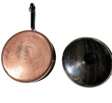 VTG Revere Ware 1801 2 Qt 93h Copper Bottom Stainless Saucepan + Lid Clinton USA picture