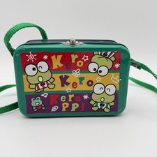 Vtg 1996 Sanrio Kero Kero Keroppi Metal Tin Box Purse With Strap RARE picture