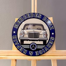 Mercedes-Benz Service & Repair Metal Sign – 30 cm / 11.8” White picture