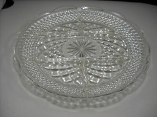 Anchor Hocking Wexford Clear Criss-Cross Glass 5 Part Divided Relish Dish picture