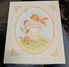 Vintage 1970s Hallmark Betsey Clark Boxed Stationery Set- Girl & Pupp picture