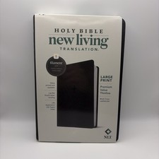 NLT Large Print Premium Value Thinline Bible, Filament Enabled Black picture