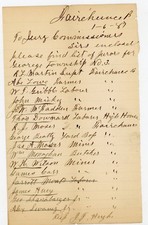 1887 Antique Handwritten Juror List George Township No. 3 Fairchance PA Signed picture