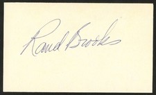 Rand Brooks d2003 signed autograph 3x5 cut Film and TV Actor C072 picture