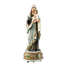 8.5 Inch Adoring Madonna and Child Music Box - Plays Ave Maria picture