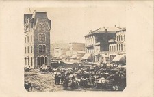J28/ Minneapolis Minnesota RPPC Postcard c1910 Bridge Square Market Place 28 picture