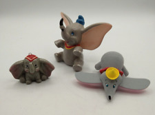 Walt Disney DUMBO Elephant  2 Ceramic Figurines and 1 Vinyl Antenna Ball Vintage picture