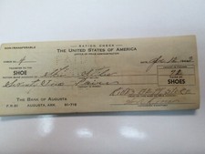 1940's Ration Check for Shoes by Office of Price Administration picture