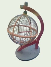 VINTAGE MID CENTURY MODERN ATOMIC AGE AMERICAN FOLK ART BIRD CAGE INTERIOR DECOR picture