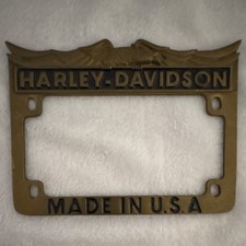 Vintage Harley Davidson Motorcycle License Plate Frame picture