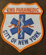 City of New York Emergency Medical Service Paramedic Shirt/Jacket/Uniform Patch picture