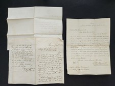 1872 antique TOWNSEND FAMILY LETTERS orona me grandson sister brother picture