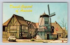 Solvang CA-California, Hamlet Square, Antique, Vintage Souvenir Postcard picture