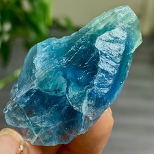 34G Rare Transparent blue Cube Fluorite Mineral Crystal Specimen/China picture