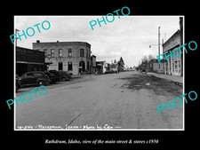 Rathdrum Idaho The Main Street & Stores c1950 Old Large Historic Photo picture