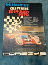 Original 1970 Porsche 24 Heures Du Mans Victory Poster 30x40 917K Salzburg #23 picture