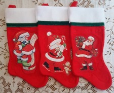 VTG SANTA Christmas Stockings 15
