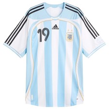 ADIDAS ARGENTINA - 2006 HOME MESSI JERSEY WHITE - SIZE M/L - JN3708 - NEW picture