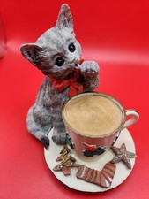 VTG Kitty's Taste of the Holidays LENOX 2005 Cat w/ Coffee/Tea Cup picture