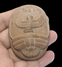 Isis Stone Scarab Amulet For Ancient Egyptian Pharaonic Civilization picture