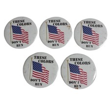 Patriotic Flag Buttons These Colors Don’t Run USA 250th Independence Day July 4 picture