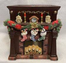 Christmas Wax Warmer PartyLite Ceramic Decorated Hearthside/Mantle Fireplace picture