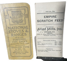 National Stoves & Ranges Vtg booklet Porcupine Fire Backs Excelsior Quincy IL picture