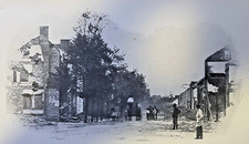 1912 Vintage Illustration Ruins of Chambersburg Pennsylvania Civil War picture