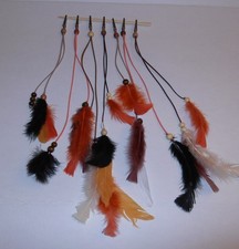 Set of 2 Vintage Style Cigarette Roach Clip Hippie Feathers Hand Made in the USA picture
