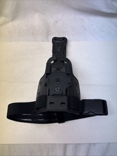 Authentic USGI Safariland 6004UFA Belt Mount W/ QLS Single Strap Leg Shroud BLK picture