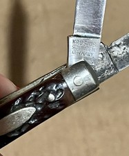 Krusius Solingen Germany Vintage Pocket Knife 3 Blade Folding picture