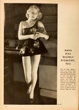 ANITA PAGE - Leggy  Screen Actor  1931 Image - 5 x 7 inch Photo Reprint picture