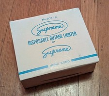 CASE of 24 VinTagE SUPREME LIGHTERS HONG KONG STILL SEALED NOS picture