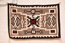 ATQ Navajo Rug Textile Native American Indian 50x33 Storm Pattern Teec Nos Pos picture