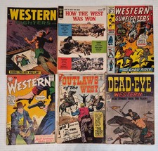 Western Comic Lot ☆6 FN- VG FIGHTERS, OUTLAWS 1949-70 Golden Silver Age Variety picture