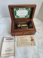 Vintage Thorens Swiss Cylinder Music Box plays 