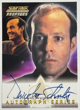 2000 STAR TREK NEXT GENERATION PROFILES A16 DWIGHT SCHULTZ REGINALD BARCLAY AUTO picture
