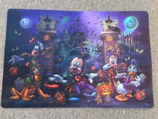 Disney parks Mickey Halloween Lenticular 3D Haunted Mansion Vinyl Placemat  picture