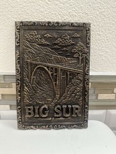 Big Sur 10” X 6.5” Wall Plaque 3d Relief Sculpture Wall Art Bixby Bridge picture