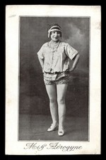 c. 1900's Miss Aérogyne, Aerial Illusions & Acrobatics Postcard picture