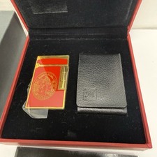 Romeo y Julieta Montecristo USA Red & Gold Lighter Dual Flame + Leather Case picture