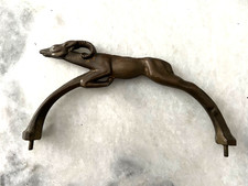 Vintage Brass Ram Impala Gazelle Antelope Ashtray Stand Handle Ornament picture
