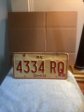 Ohio License Plate Vintage Embossed picture
