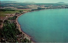 Aerial View of Birch Bay Near Blaine WA Vintage Postcard H64 picture